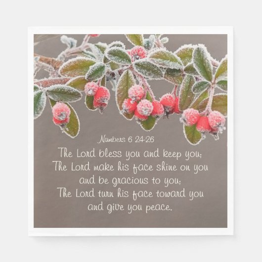 ナンバーズ6 24-26主よ賛美とあな保た スタンダードランチョンナプキン (正面)