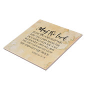 ナンバーズ6:24-26主よ賛美と主よ保り タイル (側面)