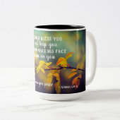 ナンバーズ6:24-26主よ賛美と主よ保り ツートーンマグカップ (正面右)