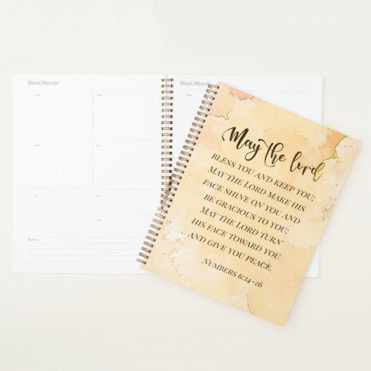 ナンバーズ6:24-26主よ賛美と主よ保り プランナー手帳 (ディスプレー)