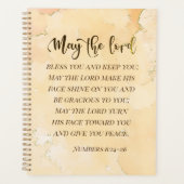 ナンバーズ6:24-26主よ賛美と主よ保り プランナー手帳 (正面)