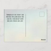 ナンバーズ6:24-26主よ賛美と主よ保り ポストカード (裏面)