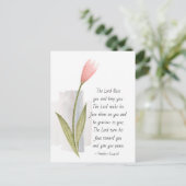 ナンバーズ6:24-26主よ賛美と主よ保り ポストカード (スタンド正面)