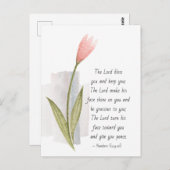 ナンバーズ6:24-26主よ賛美と主よ保り ポストカード (正面/裏面)