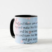 ナンバーズ6:24-26主よ賛美と主よ保り マグカップ (正面左)