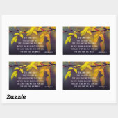 ナンバーズ6:24-26主よ賛美と主よ保り 長方形シール (シート)