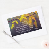 ナンバーズ6:24-26主よ賛美と主よ保り 長方形シール (封筒)