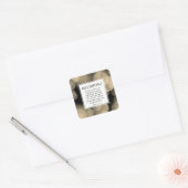 ナンバーズ6:24-26主よ賛美よの聖なる書物、 経典 スクエアシール (封筒)