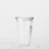 ナンバーズ6:24-26主よ賛美よバラの花 アクリルタンブラー (右)