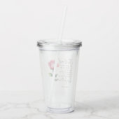 ナンバーズ6:24-26主よ賛美よバラの花 アクリルタンブラー (裏面)