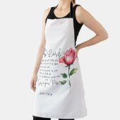 ナンバーズ6:24-26主よ賛美よバラの花 エプロン (インサイチュ)