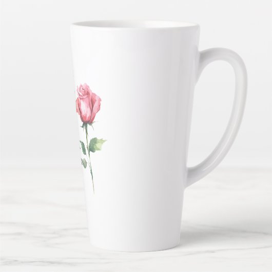 ナンバーズ6:24-26主よ賛美よバラの花 カフェラテマグ (右)