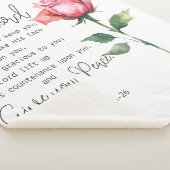 ナンバーズ6:24-26主よ賛美よバラの花 シェルパブランケット (3/4)