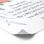 ナンバーズ6:24-26主よ賛美よ冬のフローラ ポスター (角)