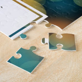 ナンバーズ6:24-26主よ賛美りクリスチャンブルー ジグソーパズル (側面)