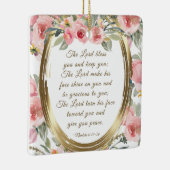 ナンバーズ6:24-26主よ賛美りクリスマス セラミックオーナメント (右)