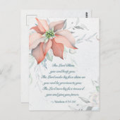 ナンバーズ6:24-26主よ賛美りクリスマス ポストカード (正面/裏面)