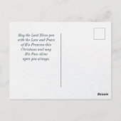 ナンバーズ6:24-26主よ賛美りクリスマス ポストカード (裏面)