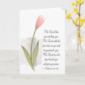 ナンバーズ6:24-26主賛美お前と保お前 カード (黄色い花)