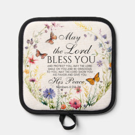 ナンバーズ6:24-26汝の野賛美草主 鍋敷き