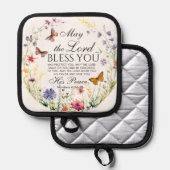 ナンバーズ6:24-26汝の野賛美草主 鍋敷き (正面/裏面)