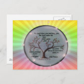 ナンバーズ6:24-26賛美主とお前の保平和 ポストカード (正面/裏面)