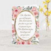 ナンバーズ6:24-26 The Lord 賛美 You Pink フローラ カード (黄色い花)