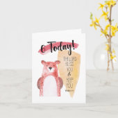 ナンバーズ6:24 6トゥデイウォーターカラーベアカード カード (黄色い花)