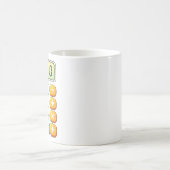 ナンバーデイのクラシック電卓 数学デザイン コーヒーマグカップ (中央)