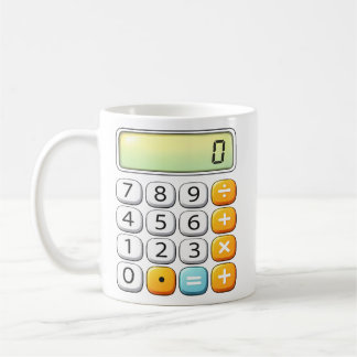 ナンバーデイのクラシック電卓 数学デザイン コーヒーマグカップ