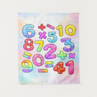 ナンバーデイ おしゃれな数字と数学のデザイン タペストリー