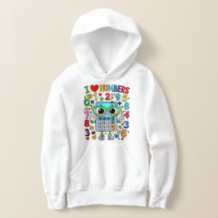 ナンバーデイ キッズパーカー   数字好きな子供たち 算数大好き