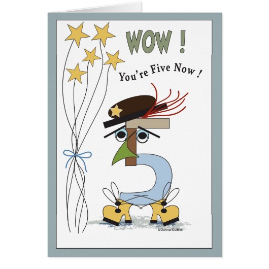 ナンバーファイブ誕生日カード (正面)