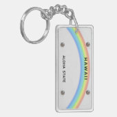 ナンバープレートのハワイのkeychain キーホルダー (正面左)