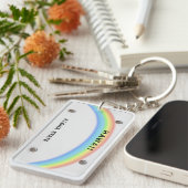 ナンバープレートのハワイのkeychain キーホルダー (正面右)