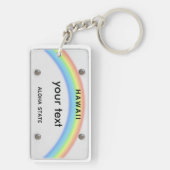 ナンバープレートのハワイのkeychain キーホルダー (裏面)