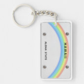 ナンバープレートのハワイのkeychain キーホルダー (正面)