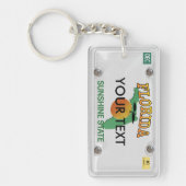 ナンバープレートのフロリダのkeychain キーホルダー (正面)