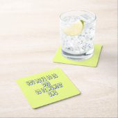 ナンバーワンである スクエアペーパーコースター (インサイチュ)