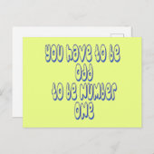 ナンバーワンである ポストカード (正面/裏面)