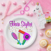 ナンバーワンの美容師で美容師 ペーパープレート (パーティー)