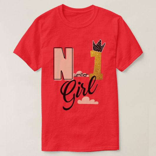 ナンバーワンガール Tシャツ (デザイン正面)