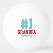 ナンバーワングランドパクリスマスフォトピンポンボール 卓球ボール (正面)