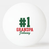 ナンバーワングランドパクリスマスフォトピンポンボール 卓球ボール (正面)