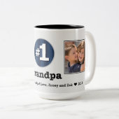 ナンバーワングランドパ2カスタム枚フォトマグカップ ツートーンマグカップ (正面右)