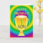 ナンバーワンソンの誕生日カード カード (黄色い花)