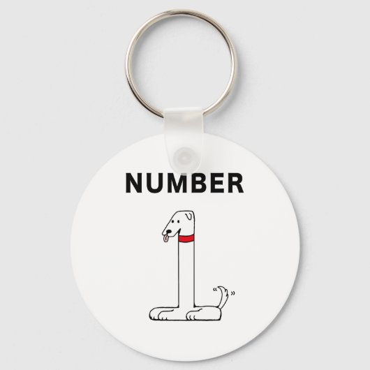 ナンバーワンドッグ キーホルダー (正面)
