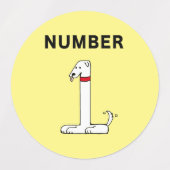 ナンバーワンドッグ ラベル (デザイン1)