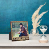 ナンバーワンパパの写真立て 木製 おしゃれ フォト フォトプラーク (インサイチュ)