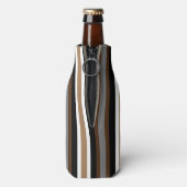 ナンバーワンパパグレー、ブラウン、ブラックストライプの ボトルクーラー (ボトル裏面)